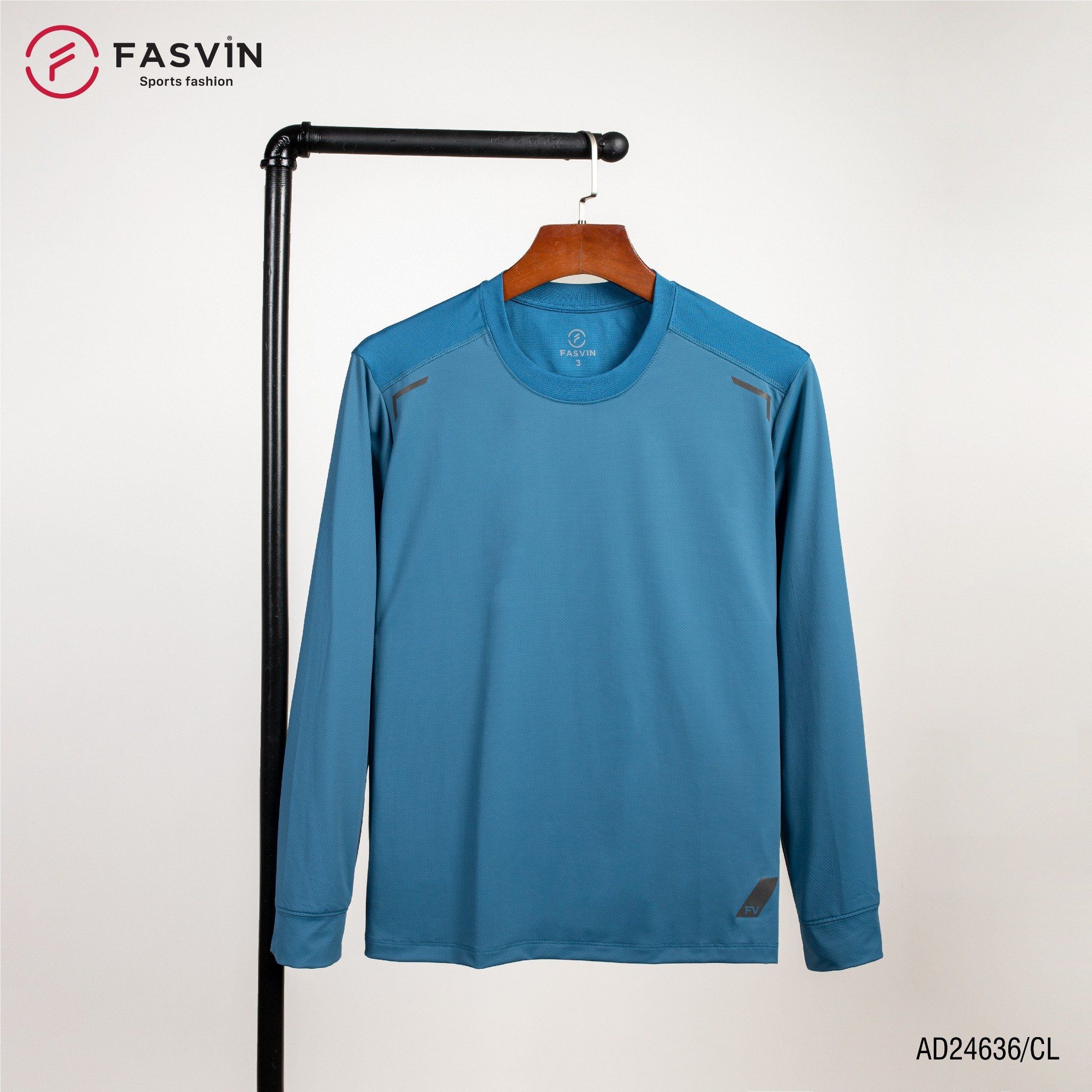 Áo thun dài tay nam Fasvin AD24636 chất vải Nylon cao cấp mềm mại co giãn hàng đẹp chính hãng
