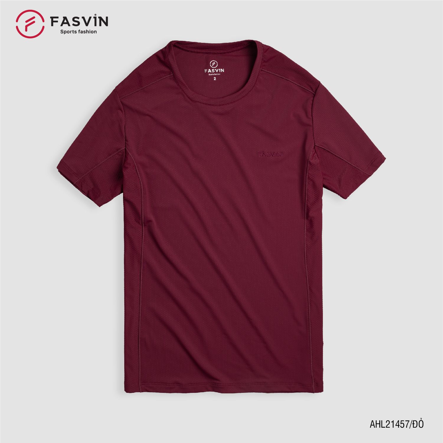 Áo thun thể thao nam Fasvin AHL21457 chất Nylon cao cấp vải mềm mịn thoáng mát thoải mái