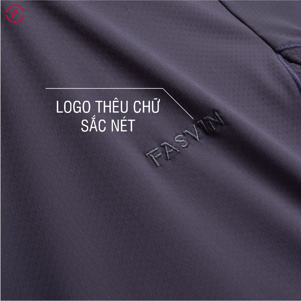 Áo thun thể thao nam Fasvin AHL21457 chất Nylon cao cấp vải mềm mịn thoáng mát thoải mái