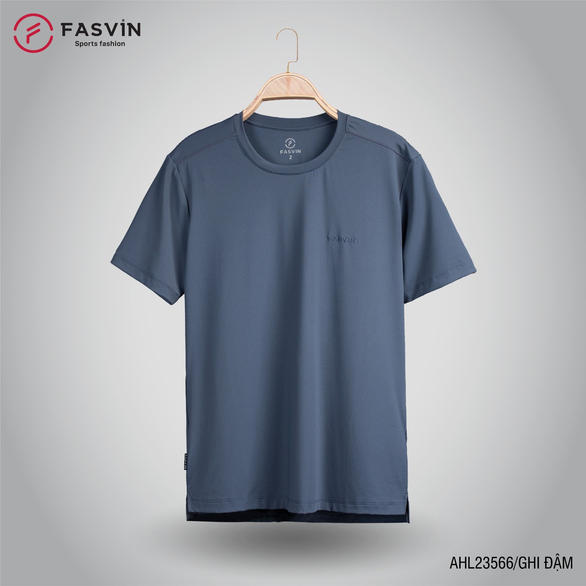 Áo thun thể thao nam Fasvin AHL23566 chất Nylon cao cấp vải mềm mịn thoáng mát thoải mái