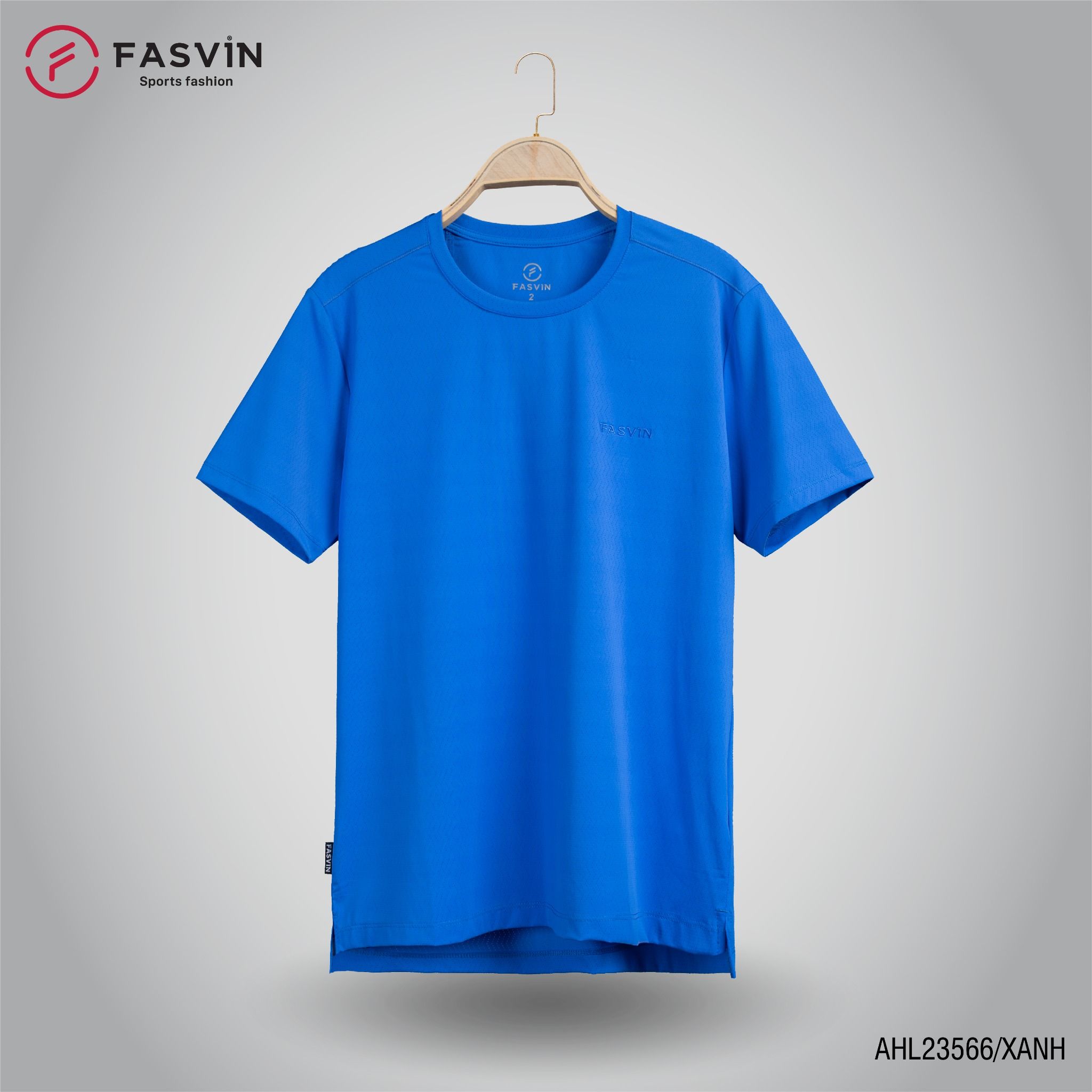 Áo thun thể thao nam Fasvin AHL23566 chất Nylon cao cấp vải mềm mịn thoáng mát thoải mái