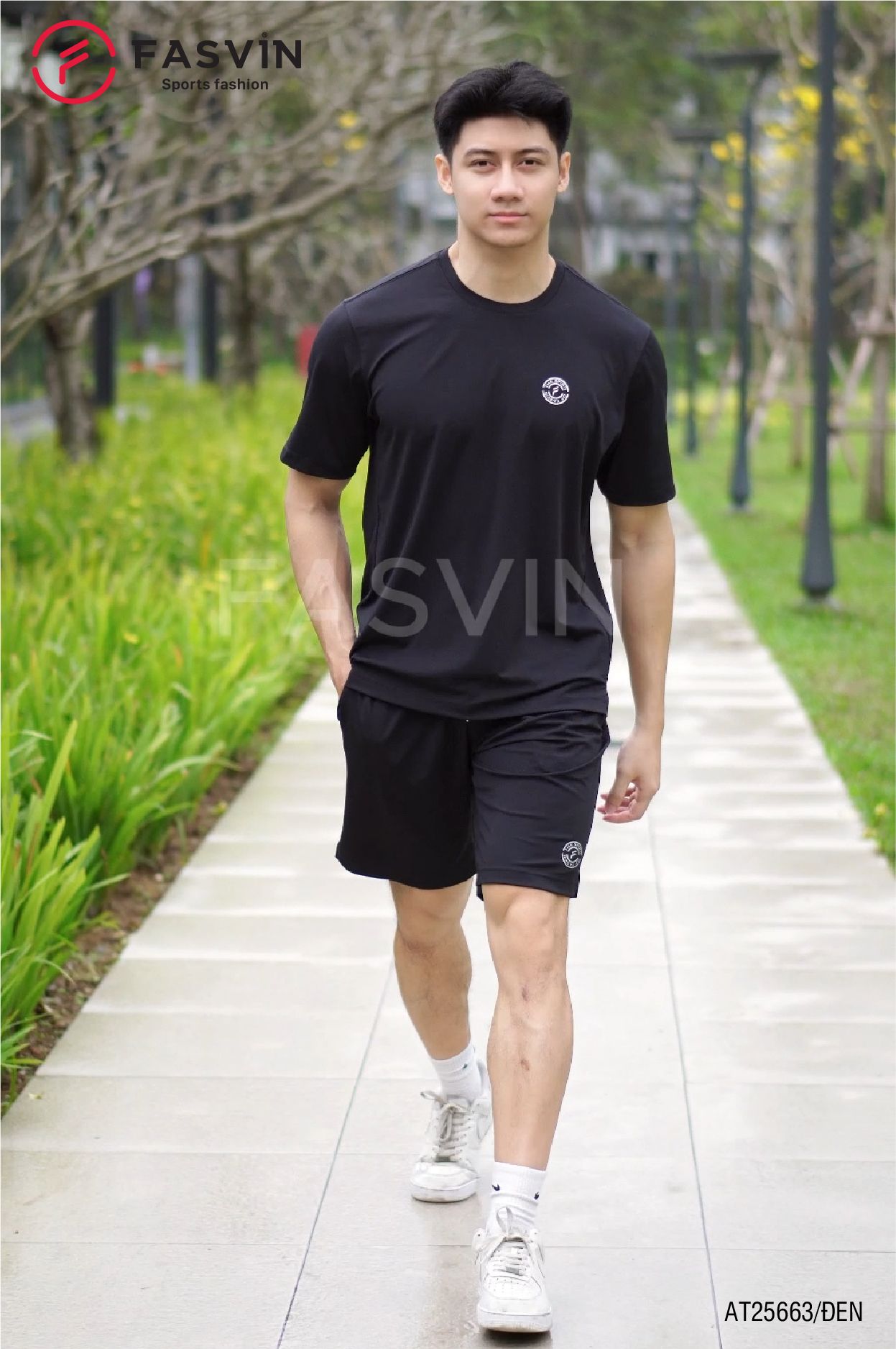 Bộ Quần Áo Thể Thao Nam Polo FASVIN AT25663 Mềm mại co giãn thoáng mát