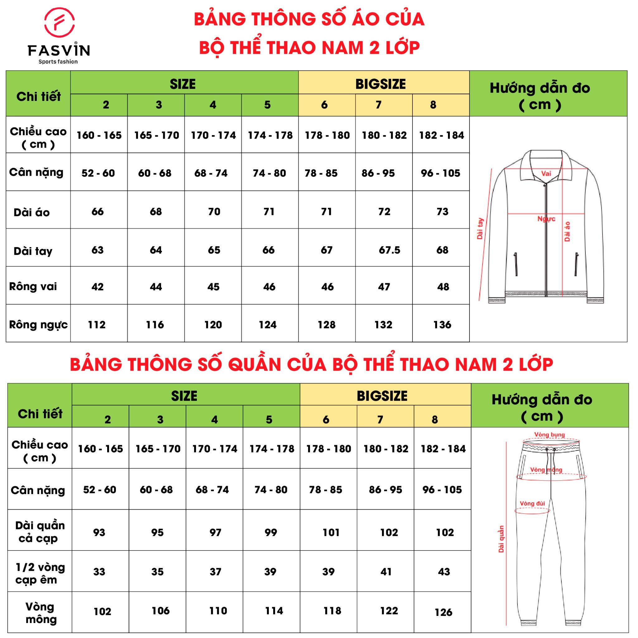Bộ thể thao nam Fasvin chất vải gió chun 01 lớp co giãn mềm mại BC22538