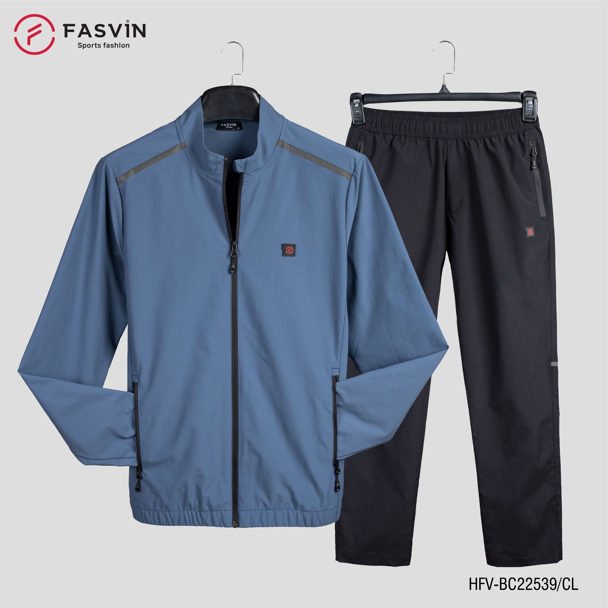 Bộ gió nam FASVIN vải thể thao cao cấp hàng chính hãng BC22539