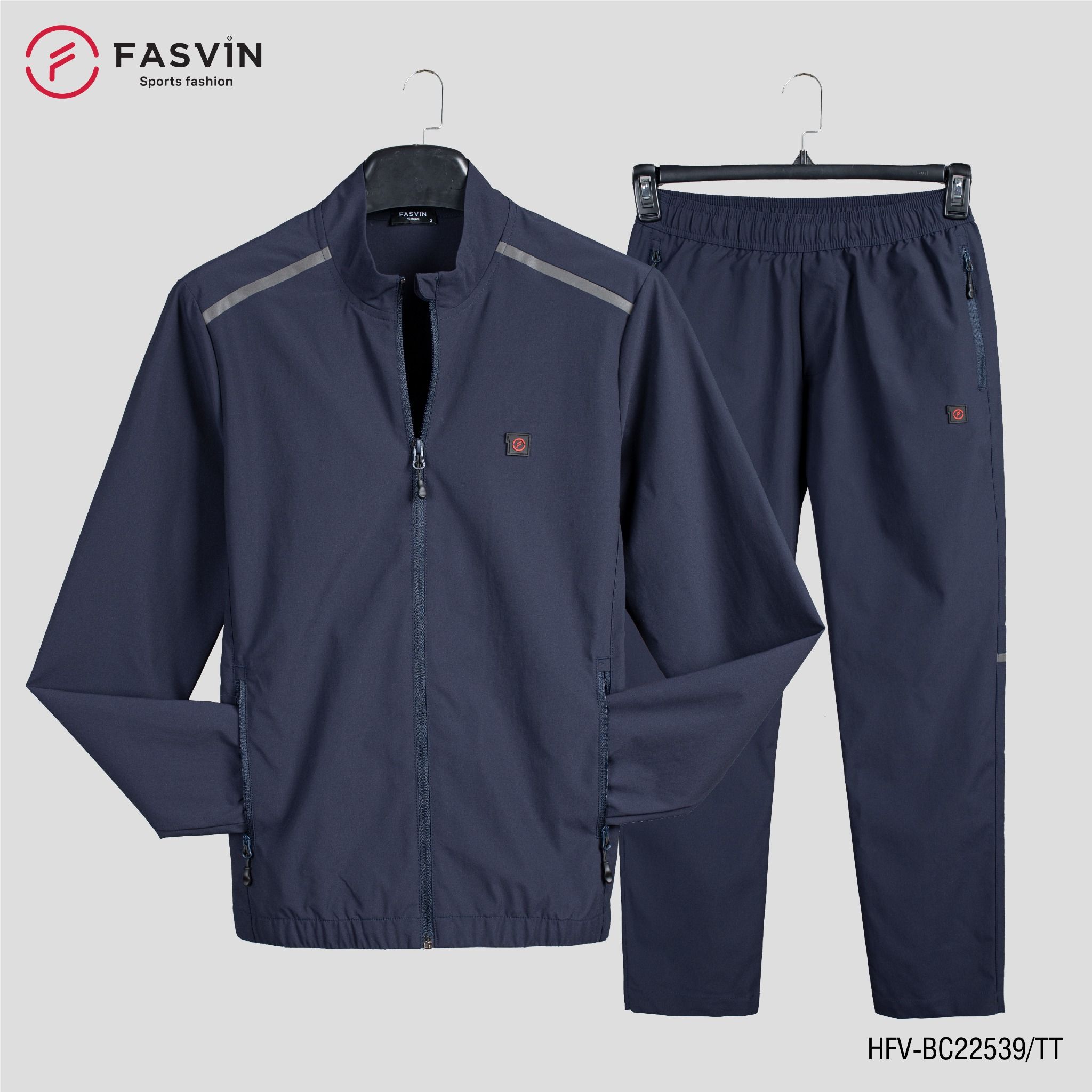 Bộ gió nam FASVIN vải thể thao cao cấp hàng chính hãng BC22539