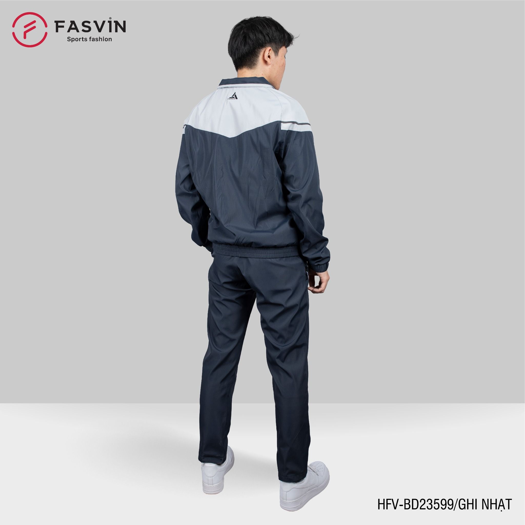 Bộ Quần Áo Gió Thể Thao Nam FASVIN BD23599 02 Lớp Lót Thun Dày Dặn Ấm Áp Chất Vải Và Phom Dáng Rất Đẹp