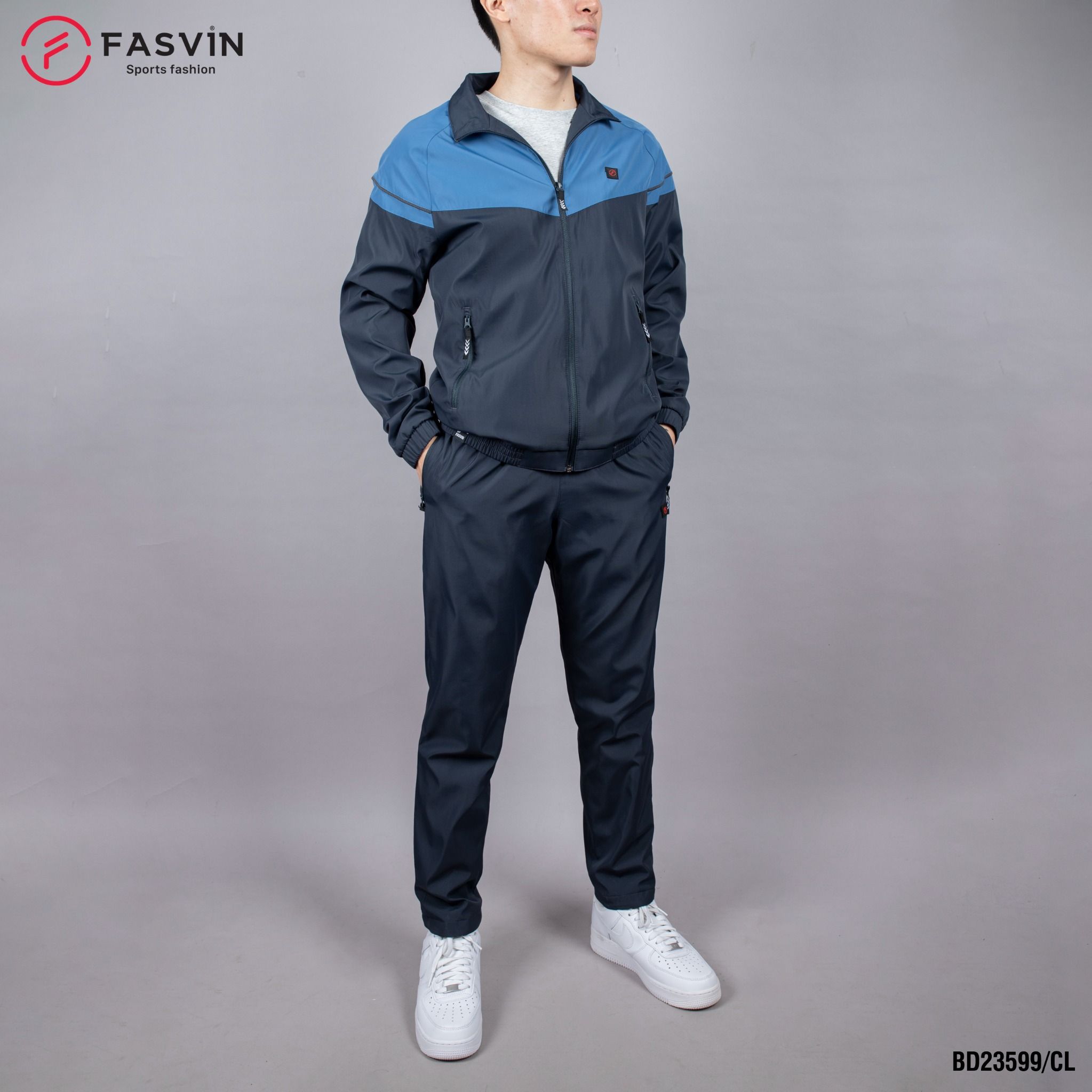 Bộ Quần Áo Gió Thể Thao Nam FASVIN BD23599 02 Lớp Lót Thun Dày Dặn Ấm Áp Chất Vải Và Phom Dáng Rất Đẹp