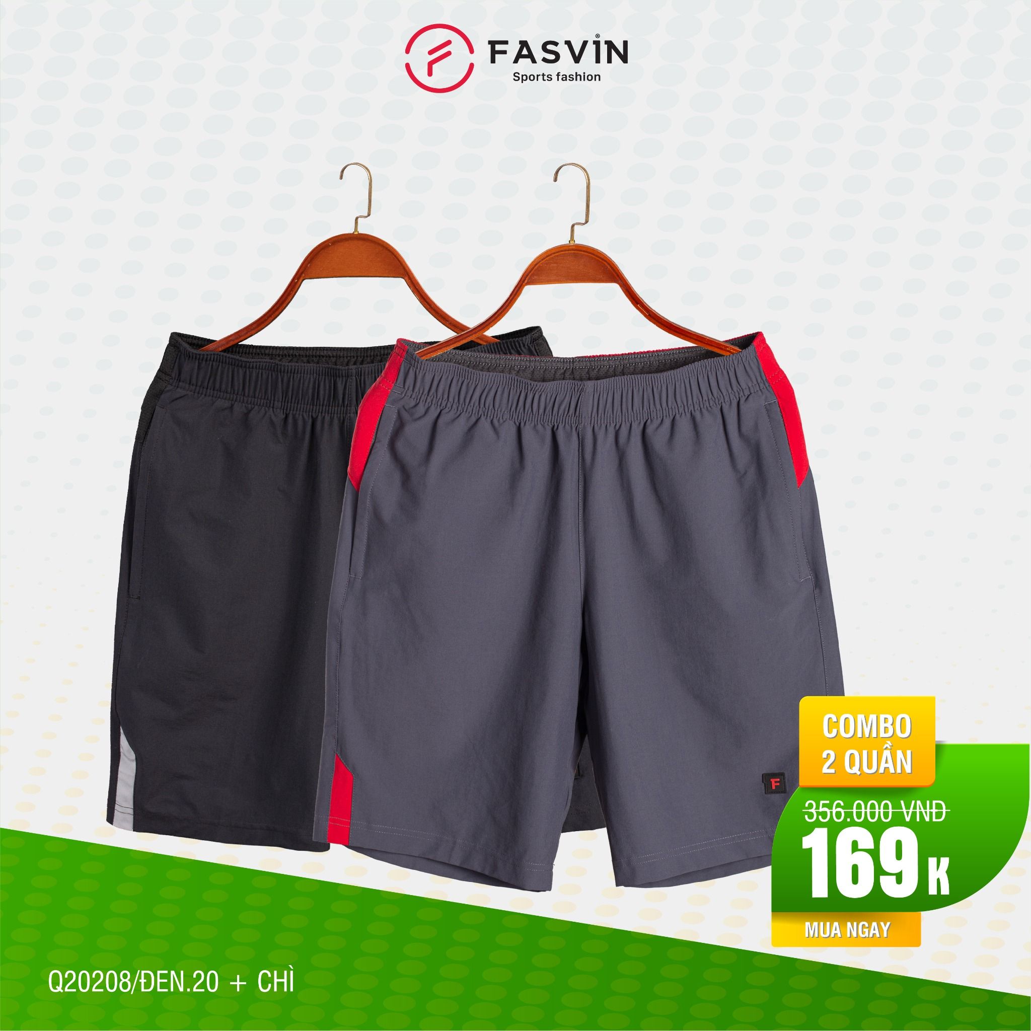 COMBO 2 QUẦN SHORT THỂ THAO Q20207