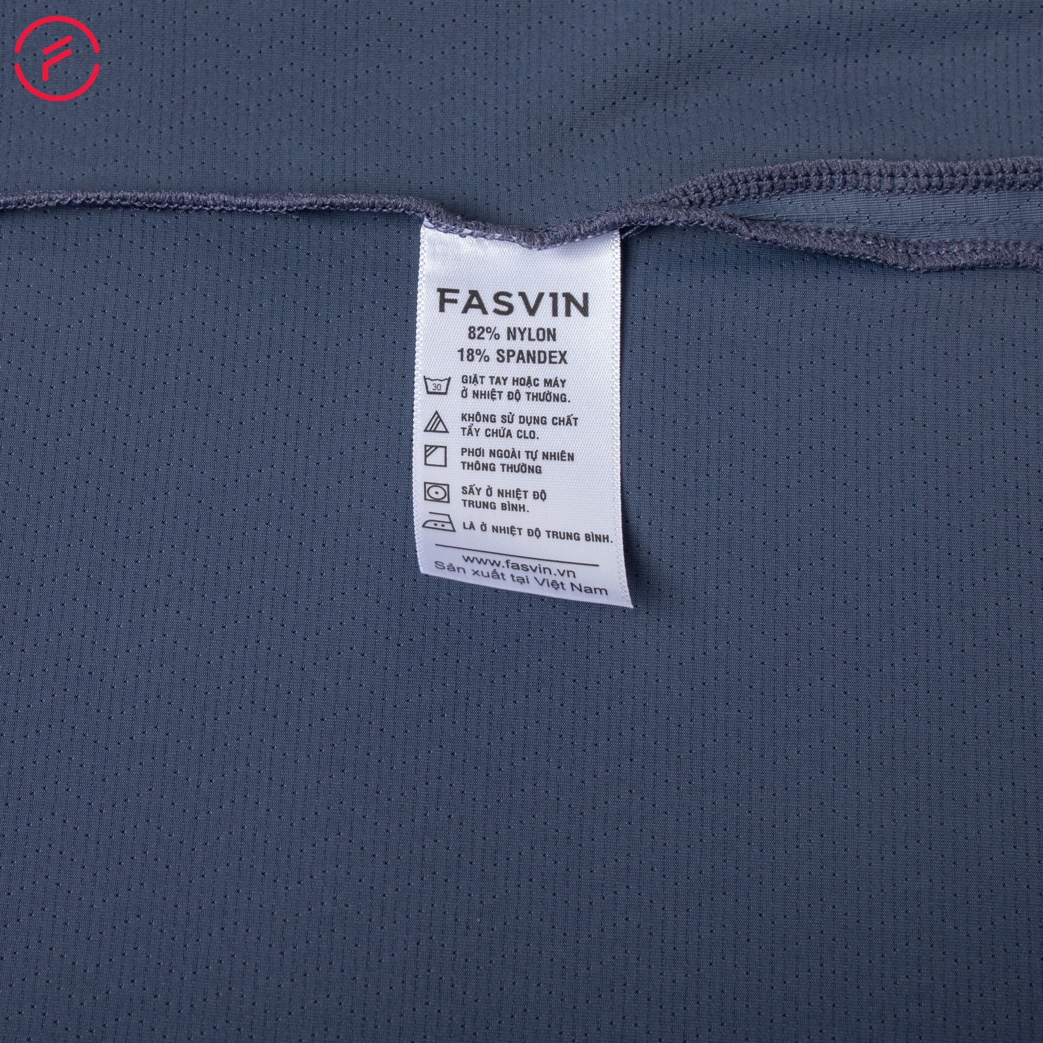 Áo thun thể thao nam Fasvin AHL23566 chất Nylon cao cấp vải mềm mịn thoáng mát thoải mái