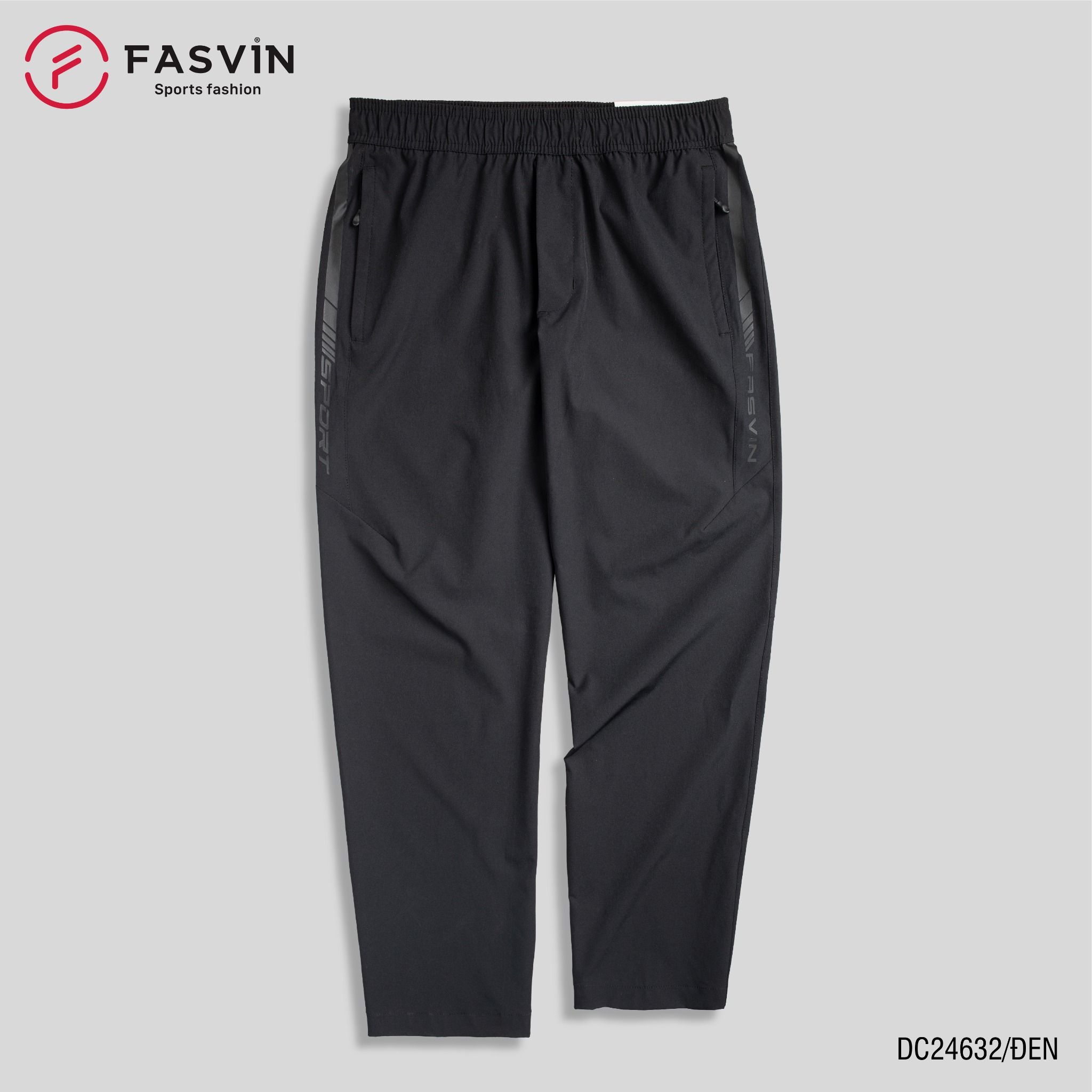 Quần Gió Nam Thể Thao 01 Lớp FASVIN DC24632 Vải Đẹp Hàng Nhà Máy Chất Lượng Dùng Khi Thể Thao Hay Mặc Nhà