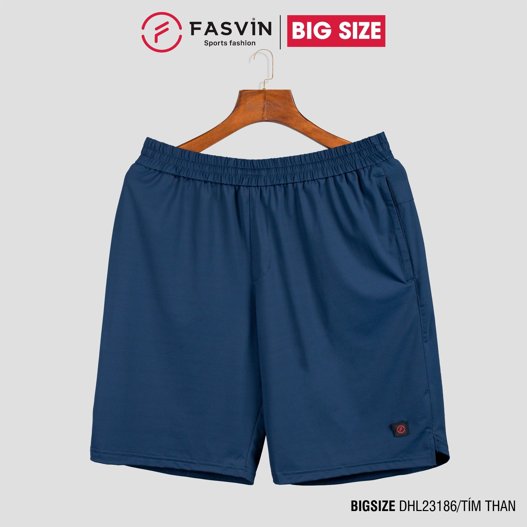 Quần Short Nam Bigsize Thun Lạnh Cao Cấp FASVIN DHL23186 Hàng Nhà Máy Chất Lượng Đặc Biệt