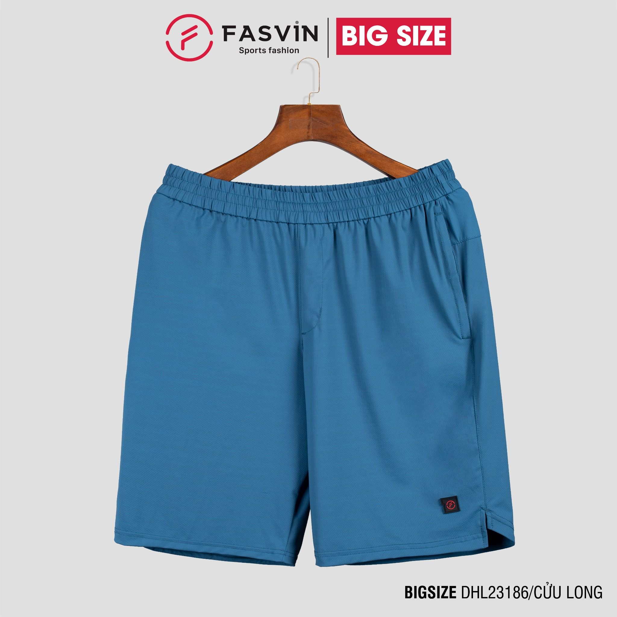 Quần Short Nam Bigsize Thun Lạnh Cao Cấp FASVIN DHL23186 Hàng Nhà Máy Chất Lượng Đặc Biệt