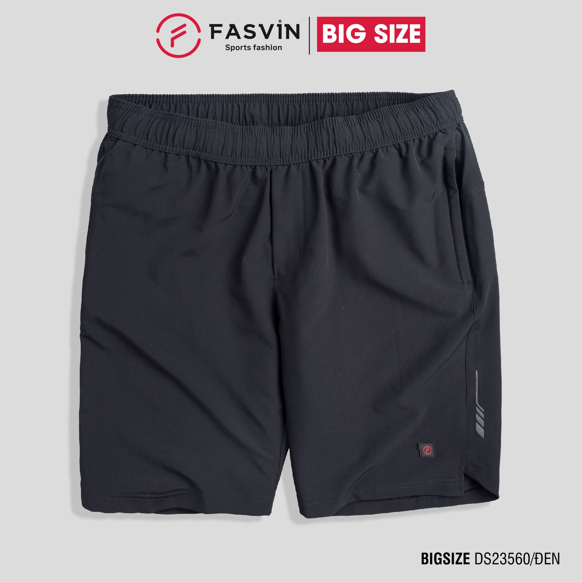 Quần đùi nam thể thao BIG SIZE FASVIN Từ 80 Đến 120KG vải co giãn mềm mát D23560