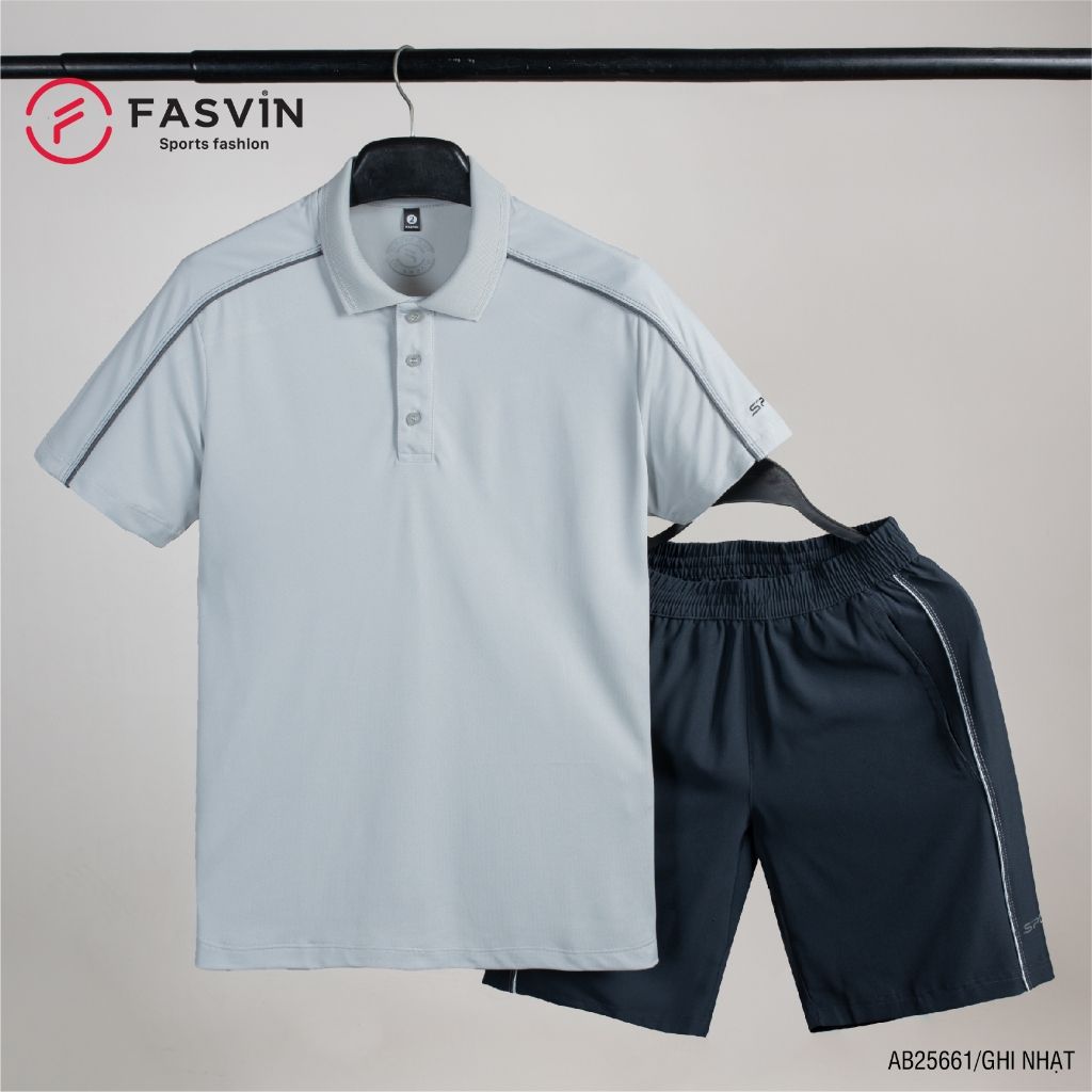 Bộ Quần Áo Thể Thao Nam Polo FASVIN AB25661 Mềm mại co giãn thoáng mát