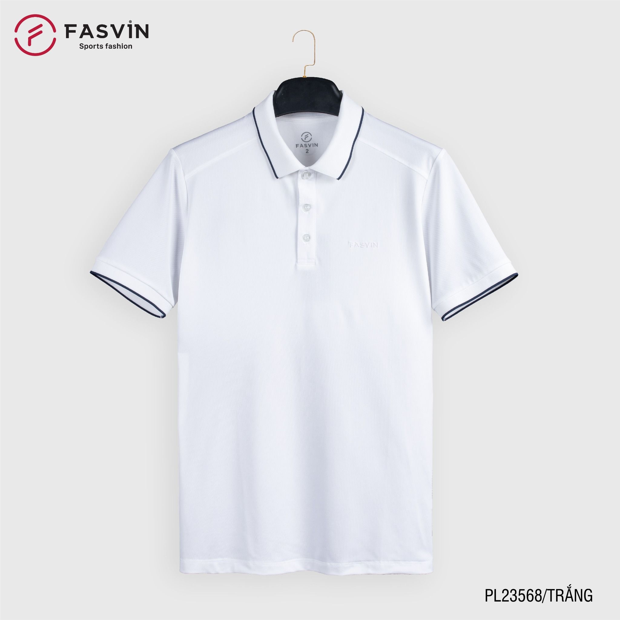 Áo Polo thể thao nam Fasvin PL23568 áo polo vải coolmax thoáng mát