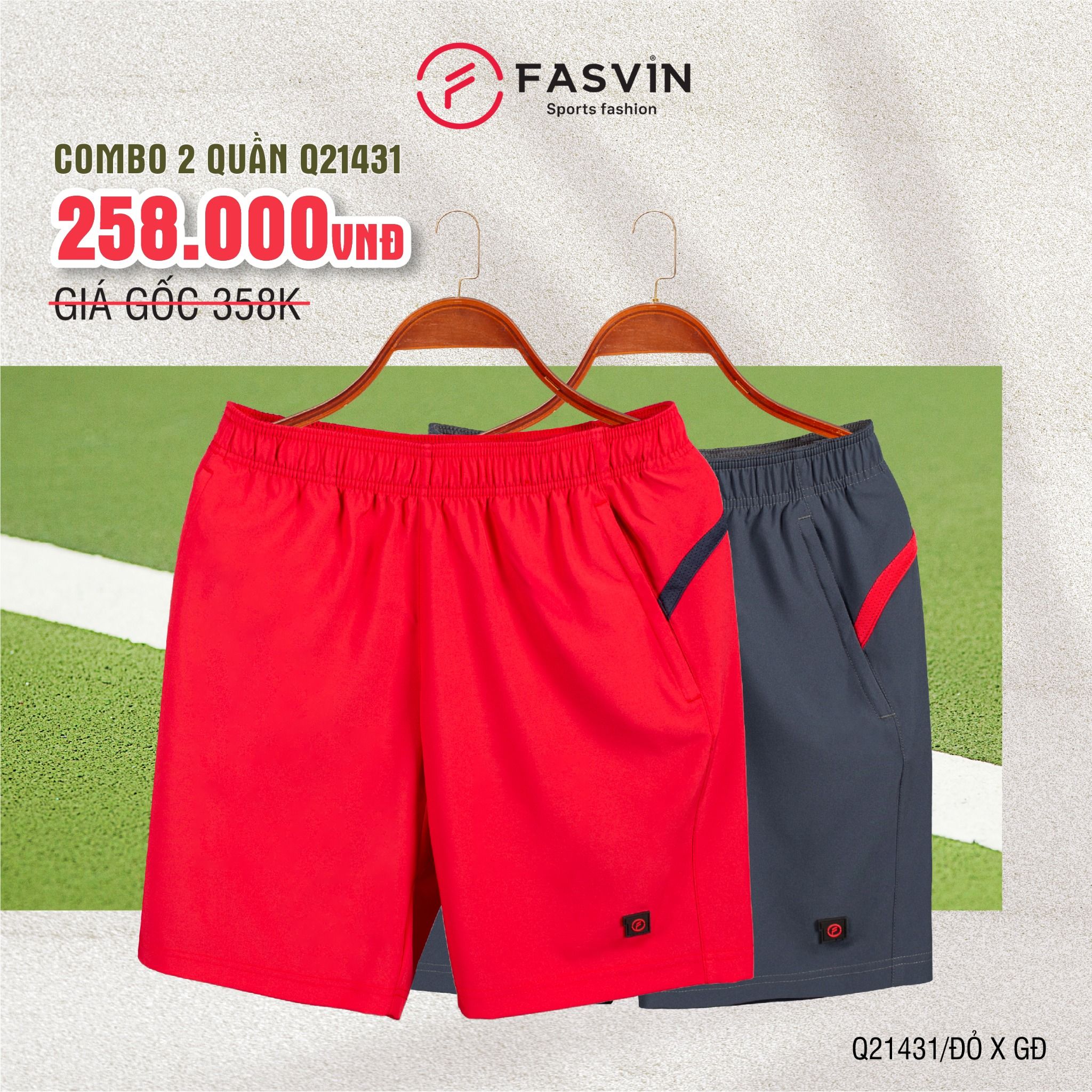 COMBO 2 QUẦN SHORT THỂ THAO Q21431
