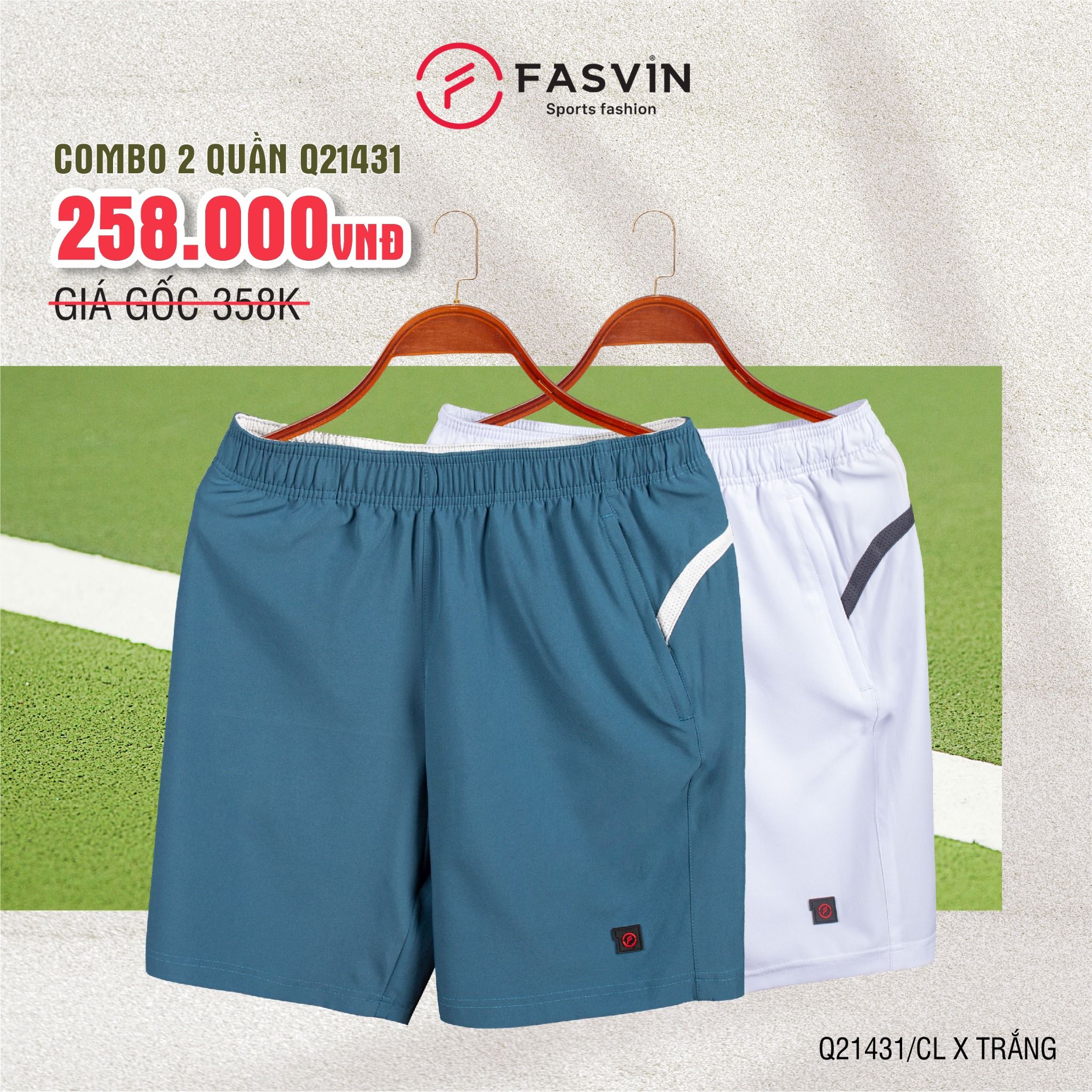 COMBO 2 QUẦN SHORT THỂ THAO Q21431