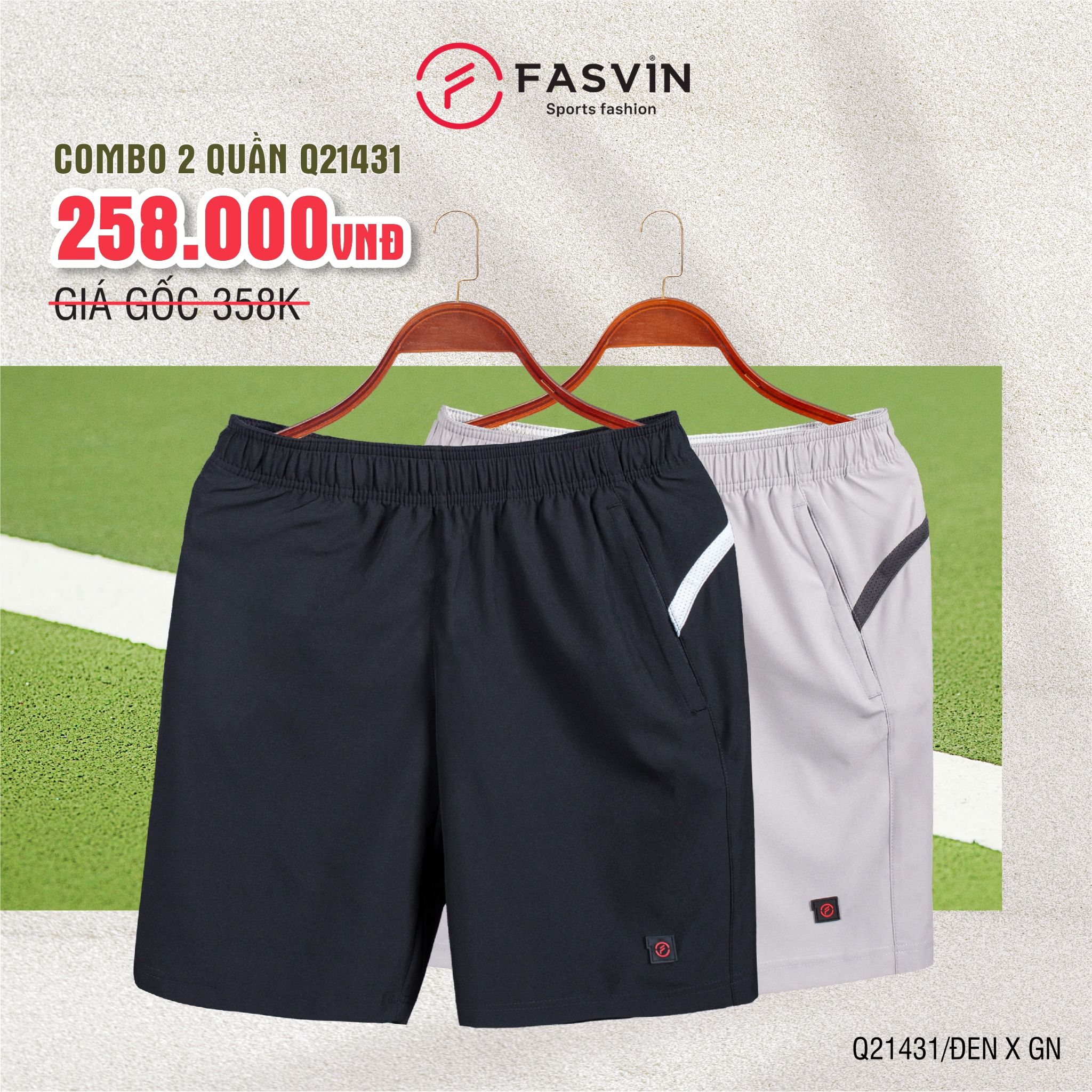 COMBO 2 QUẦN SHORT THỂ THAO Q21431