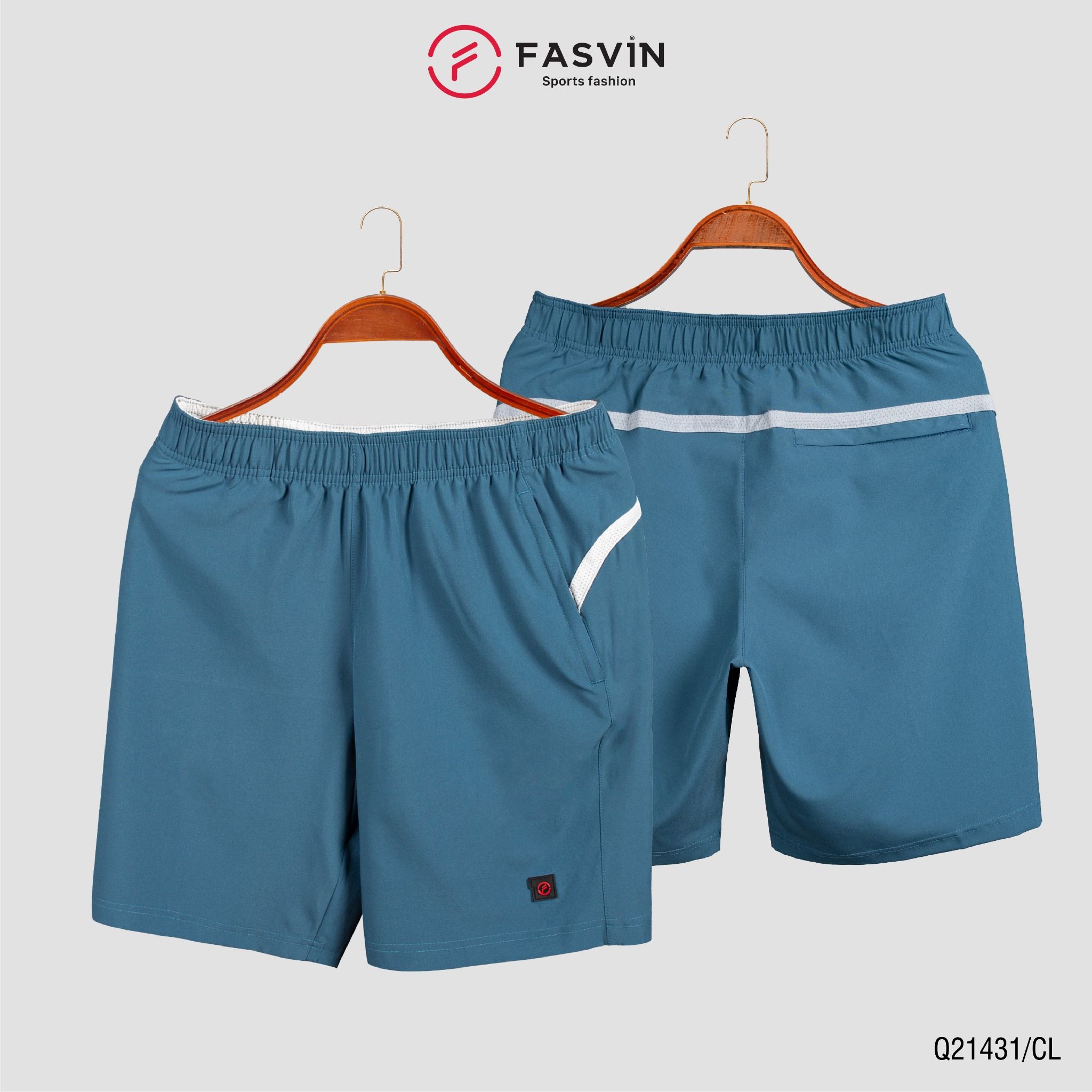 Quần Đùi Nam FASVIN Vải Gió Đẹp Hàng Nhà Máy Chất Lượng Cao Thể Thao Hay Mặc Nhà Q21431