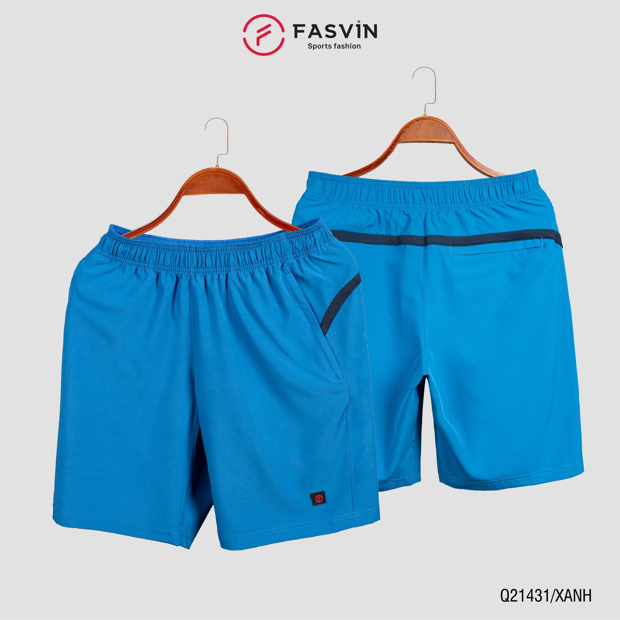 Quần Đùi Nam FASVIN Vải Gió Đẹp Hàng Nhà Máy Chất Lượng Cao Thể Thao Hay Mặc Nhà Q21431