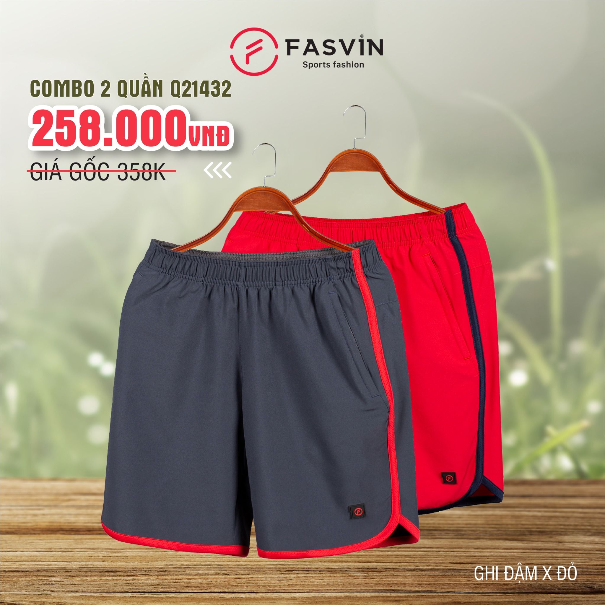 COMBO 2 QUẦN SHORT THỂ THAO Q21432