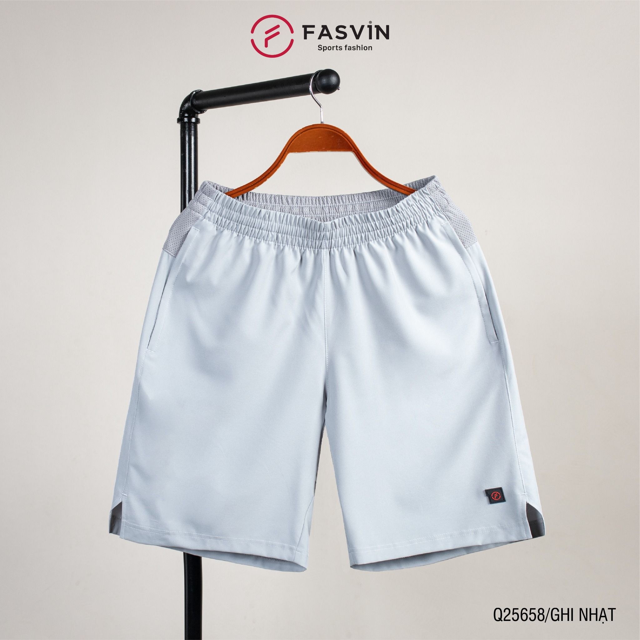 Quần Đùi Nam Thể Thao FASVIN Q25658 Vải Gió Đẹp Nhẹ, Mát Hàng Nhà Máy Chất Lượng Cao