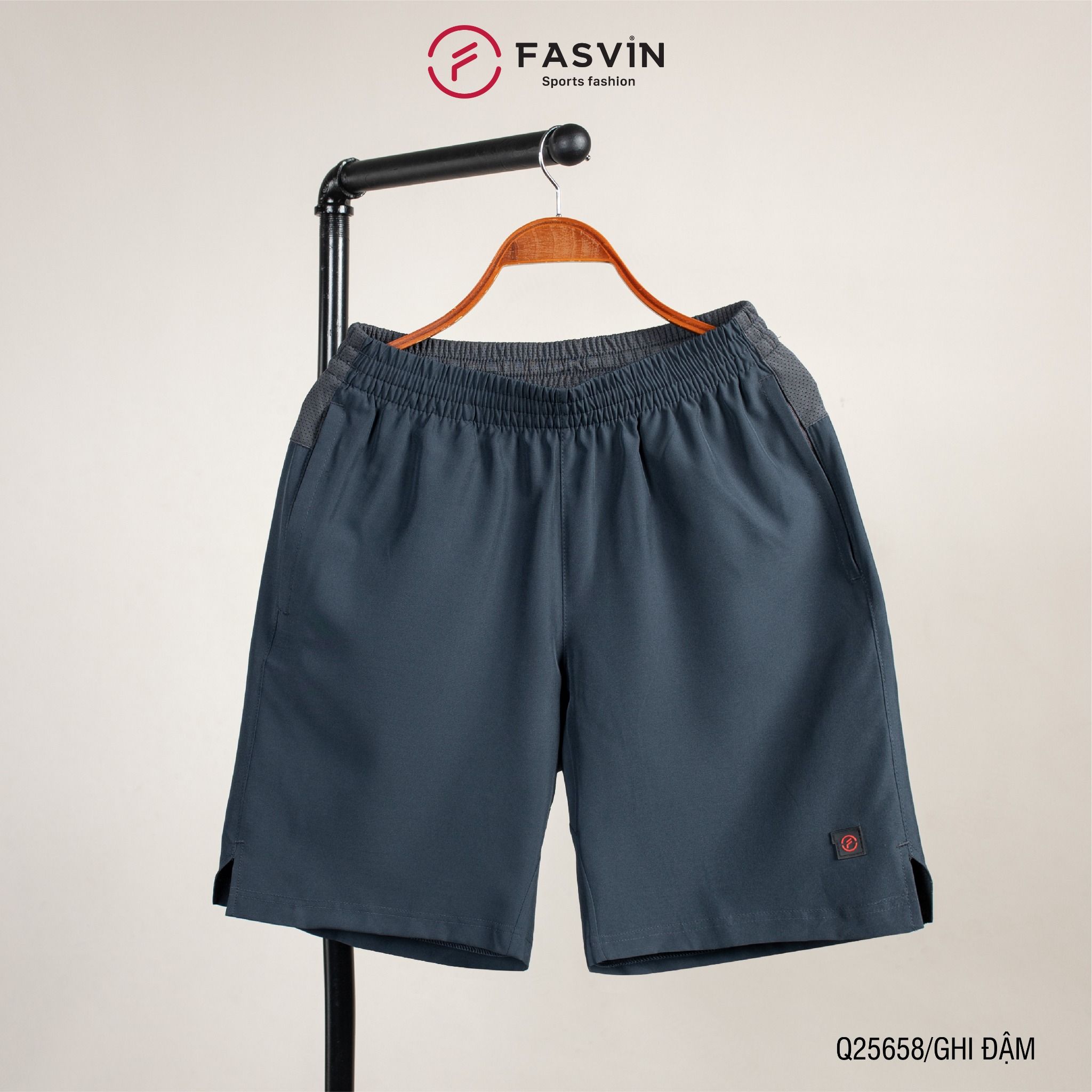 Quần Đùi Nam Thể Thao FASVIN Q25658 Vải Gió Đẹp Nhẹ, Mát Hàng Nhà Máy Chất Lượng Cao