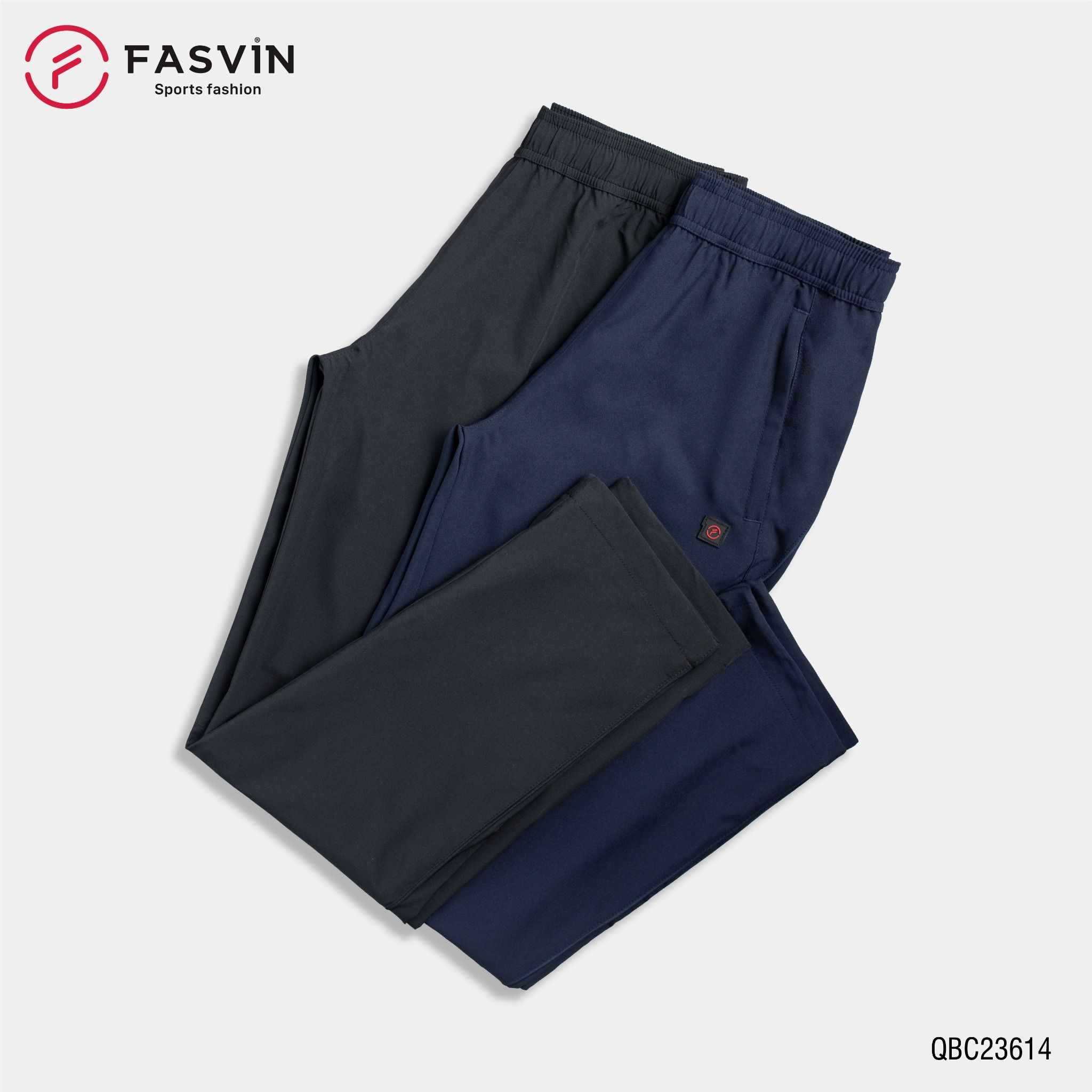 Quần gió nam 2 lớp FASVIN QBC23614 ống suông hàng cao cấp chính hãng