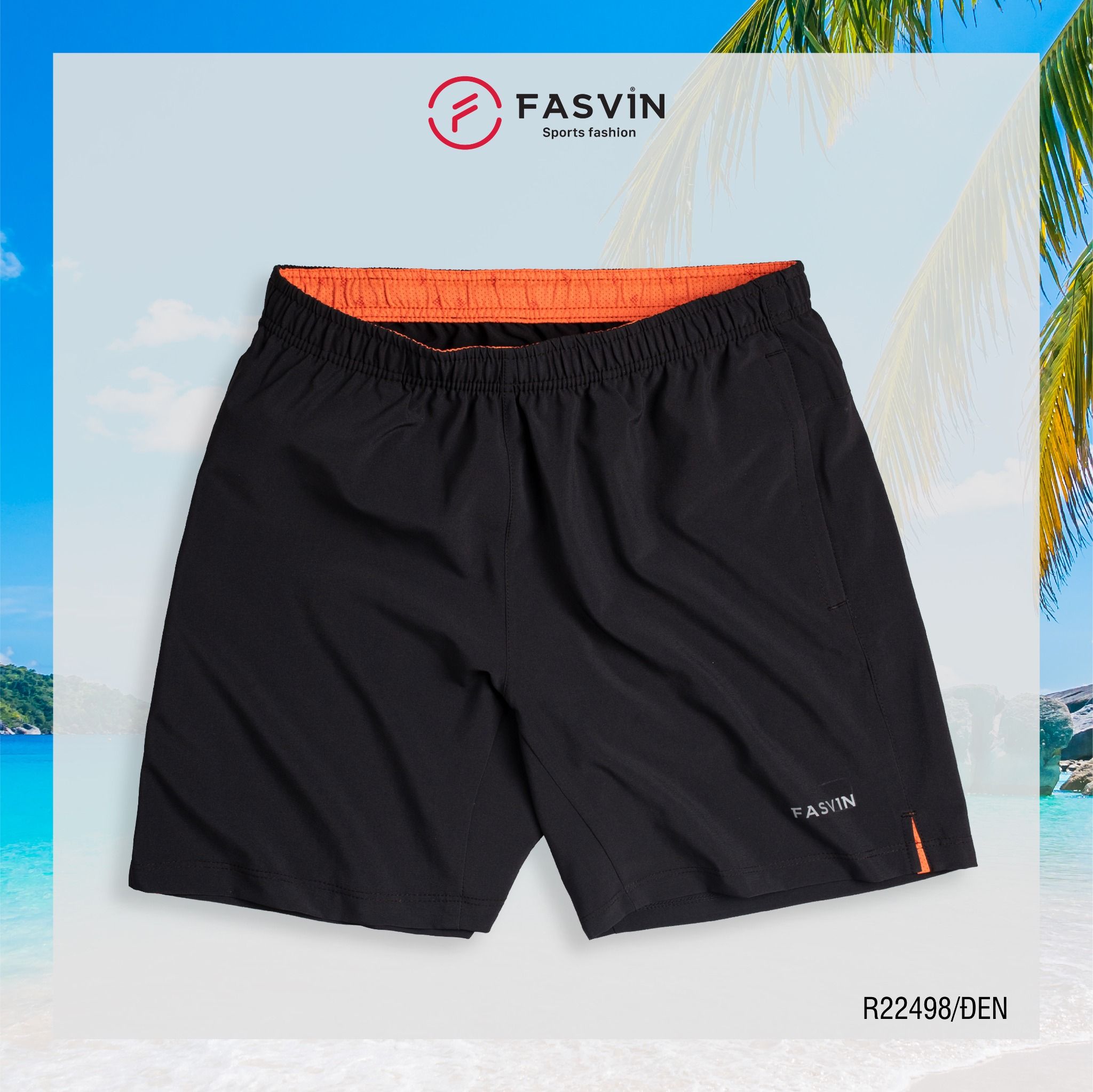 Quần đùi nam ngắn chạy bộ Fasvin R22498 vải Dù Gió nhẹ mát tiện dụng thể thao hay mặc nhà