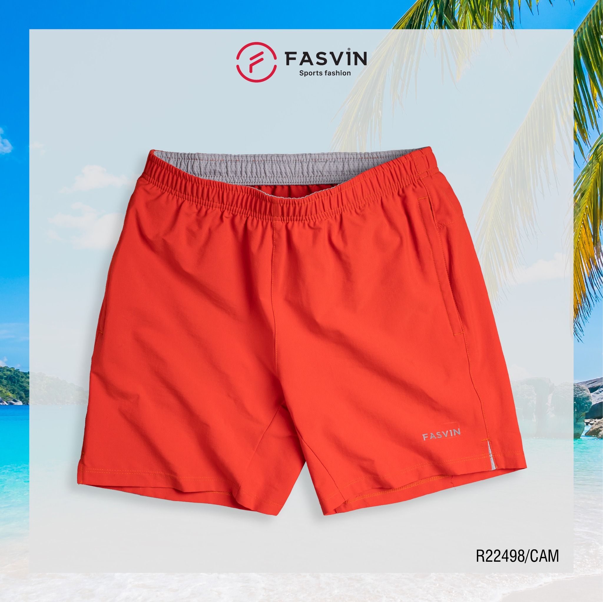Quần đùi nam ngắn chạy bộ Fasvin R22498 vải Dù Gió nhẹ mát tiện dụng thể thao hay mặc nhà