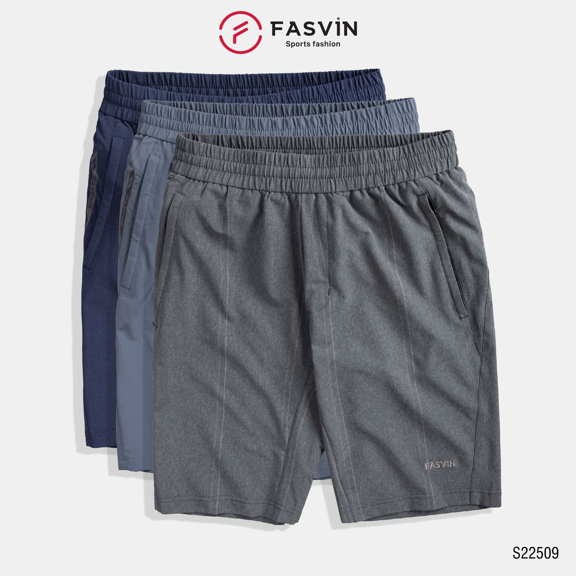 Quần short thể thao nam Fasvin chất liệu cao cấp mềm mịn thoải mái S22509