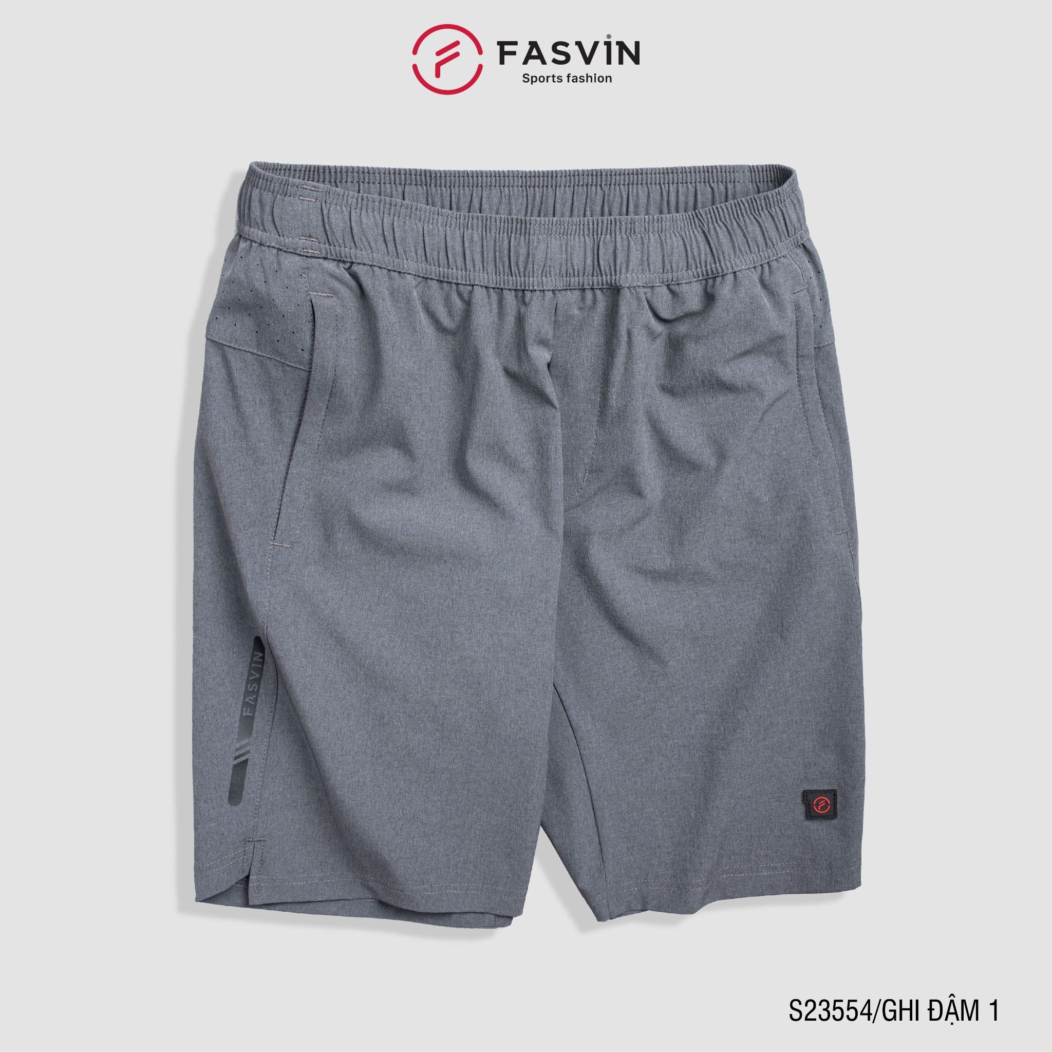 Quần short thể thao nam Fasvin S23554 chất liệu cao cấp mềm mịn thoải mái