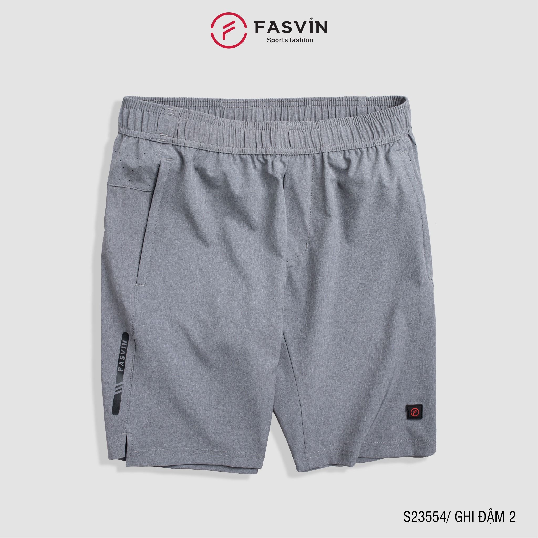 Quần short thể thao nam Fasvin S23554 chất liệu cao cấp mềm mịn thoải mái