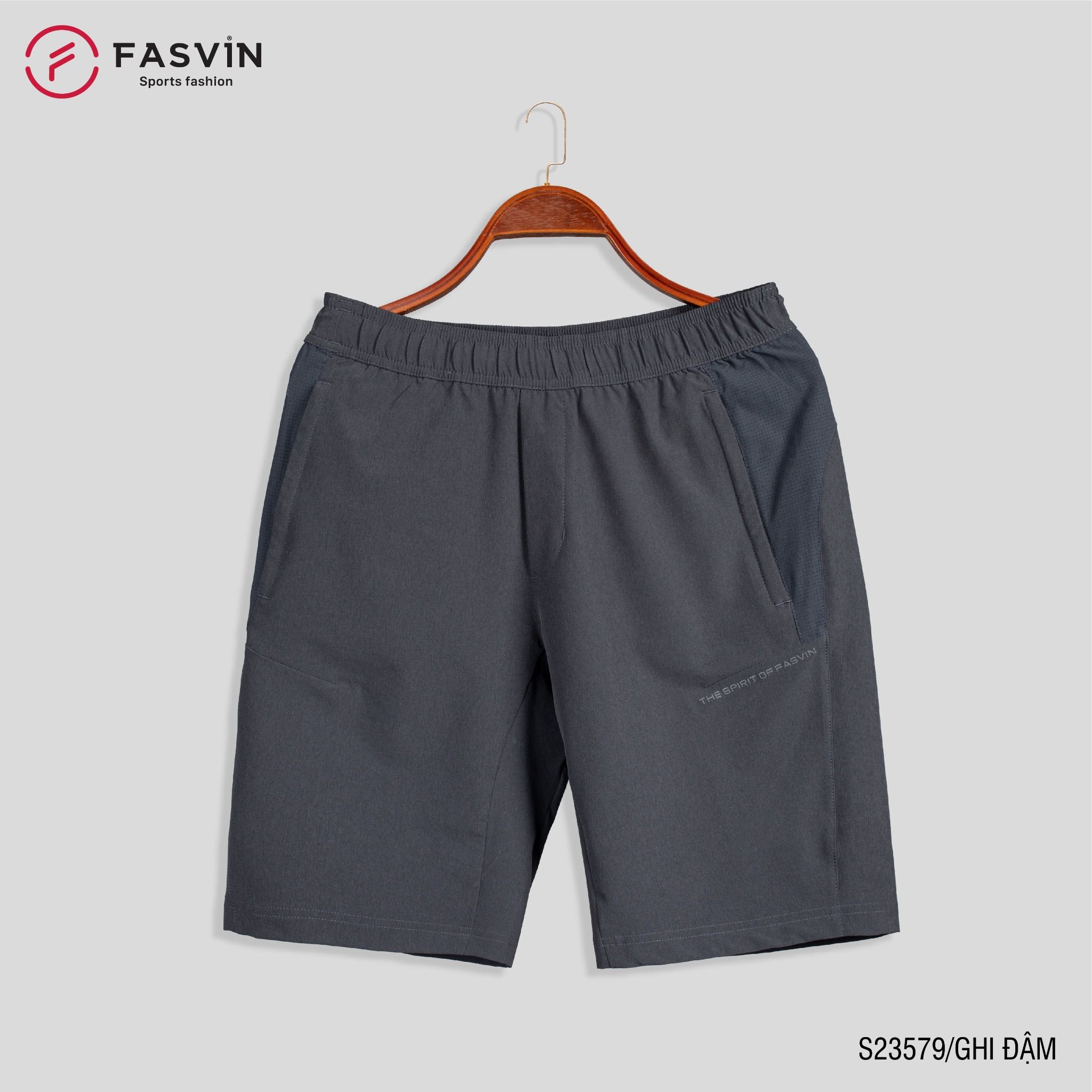 Quần Đùi Nam FASVIN Vải Gió Đẹp Hàng Nhà Máy Chất Lượng Cao Thể Thao Hay Mặc Nhà S23579