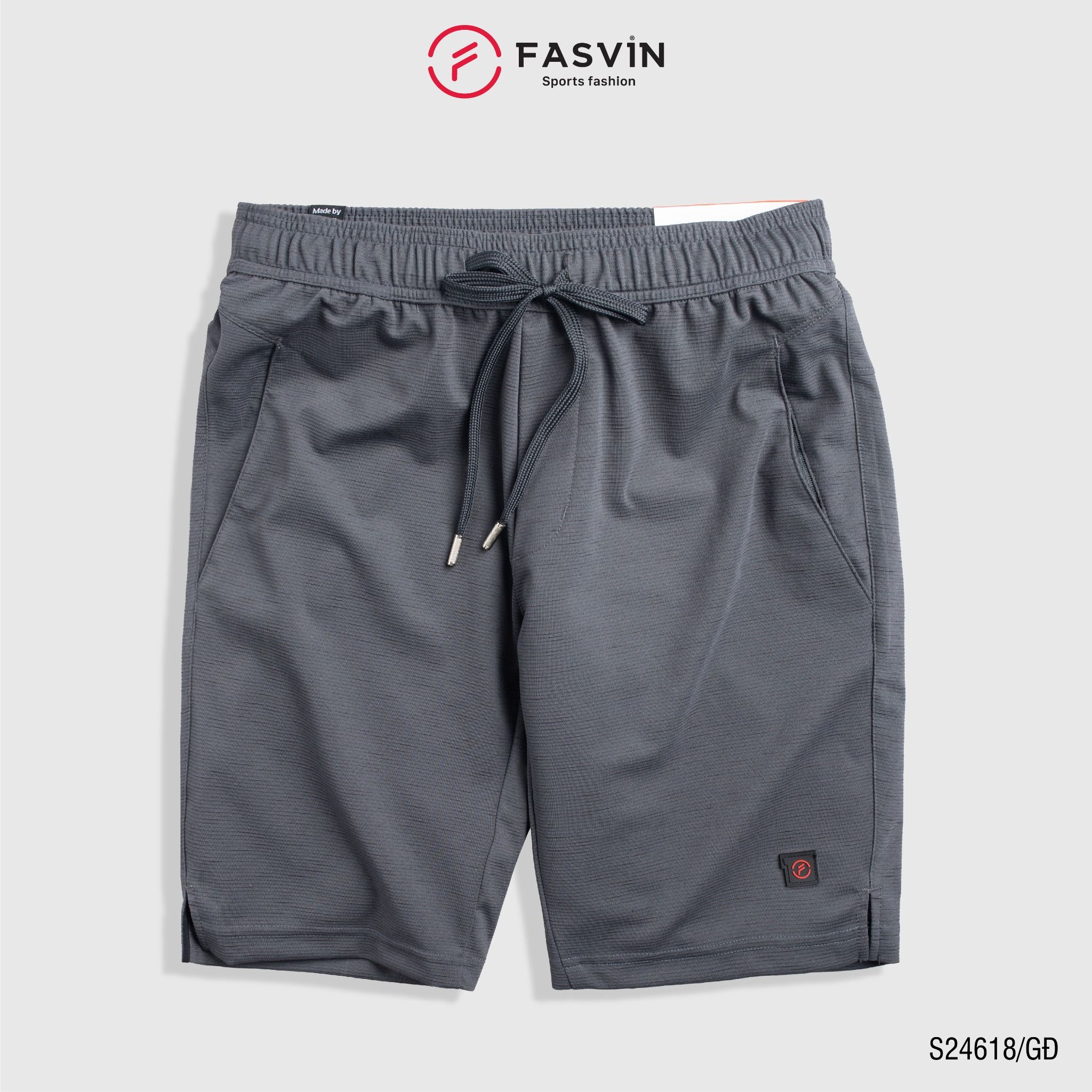 Quần Đùi Nam FASVIN Vải Nylon cao cấp Hàng Nhà Máy Chất Lượng Cao Thể Thao Hay Mặc Nhà S24618