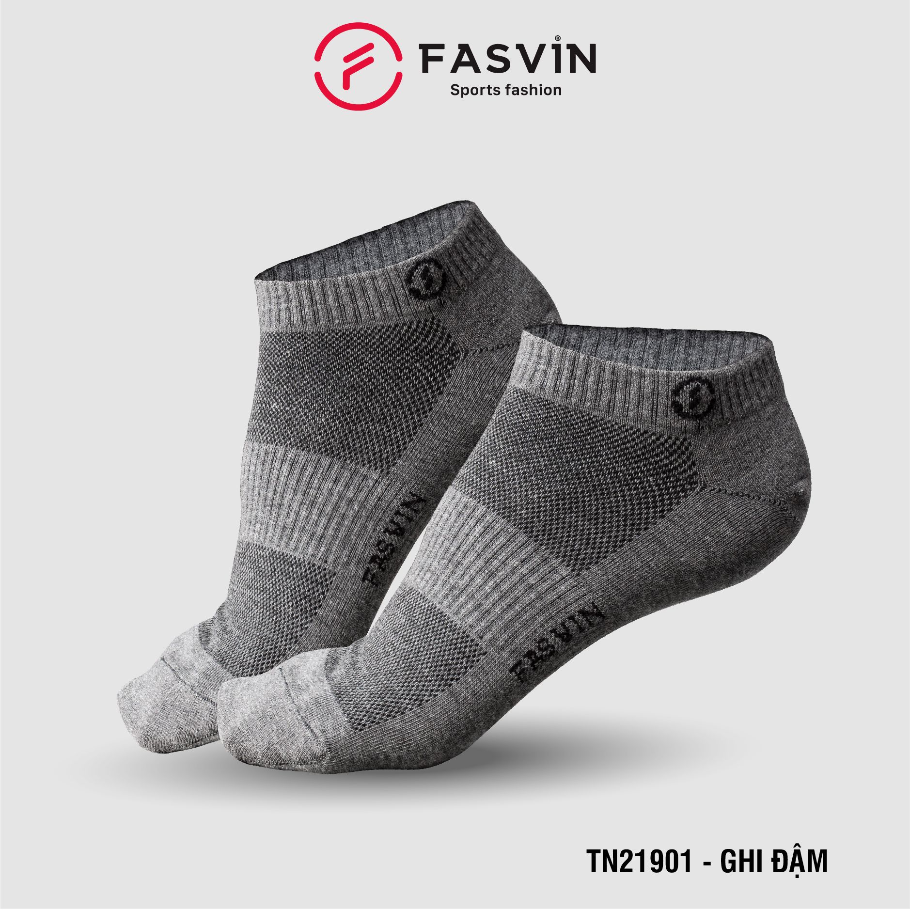 Tất nam cổ ngắn Fasvin mềm mịn co giãn tốt TN21901