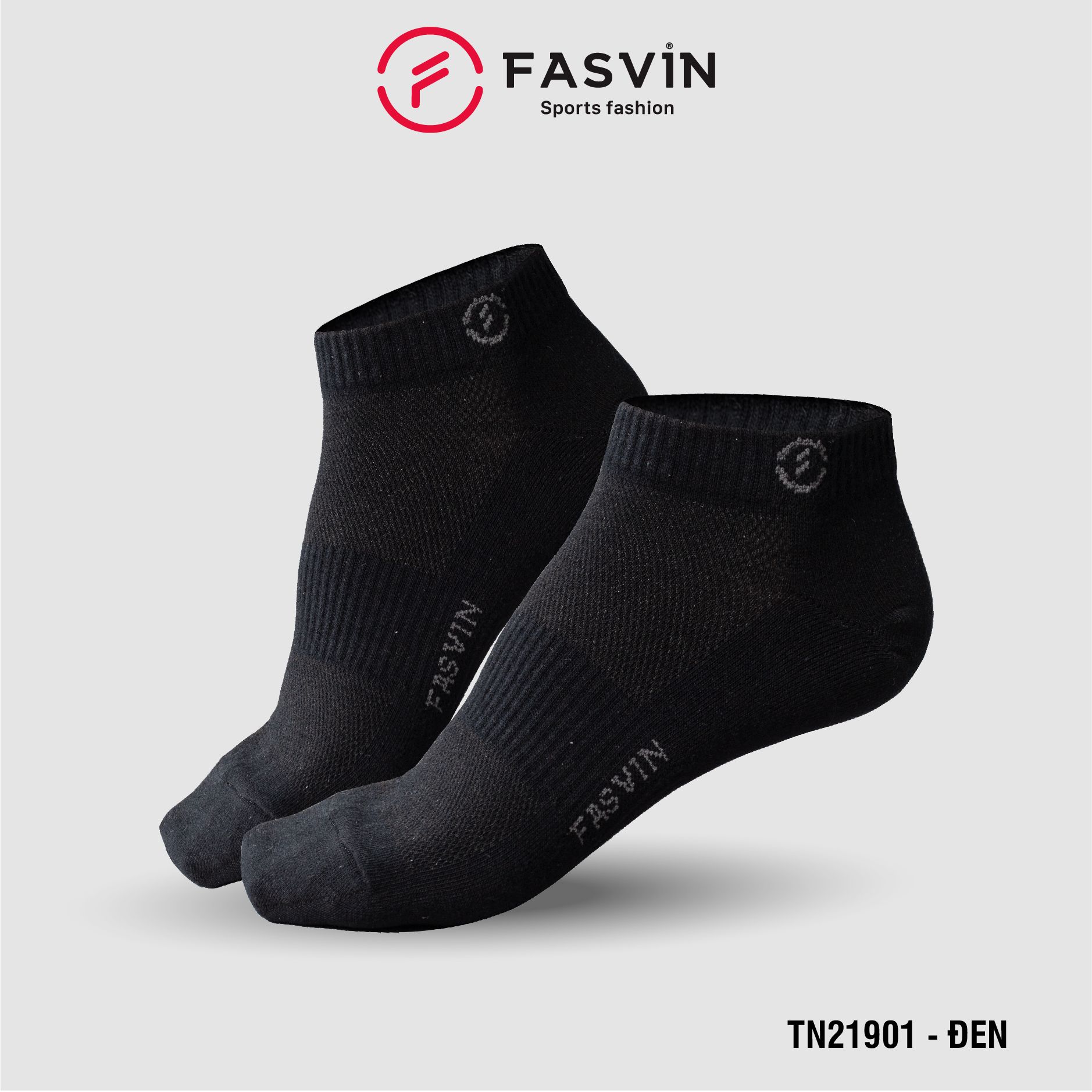 Tất nam cổ ngắn Fasvin mềm mịn co giãn tốt TN21901