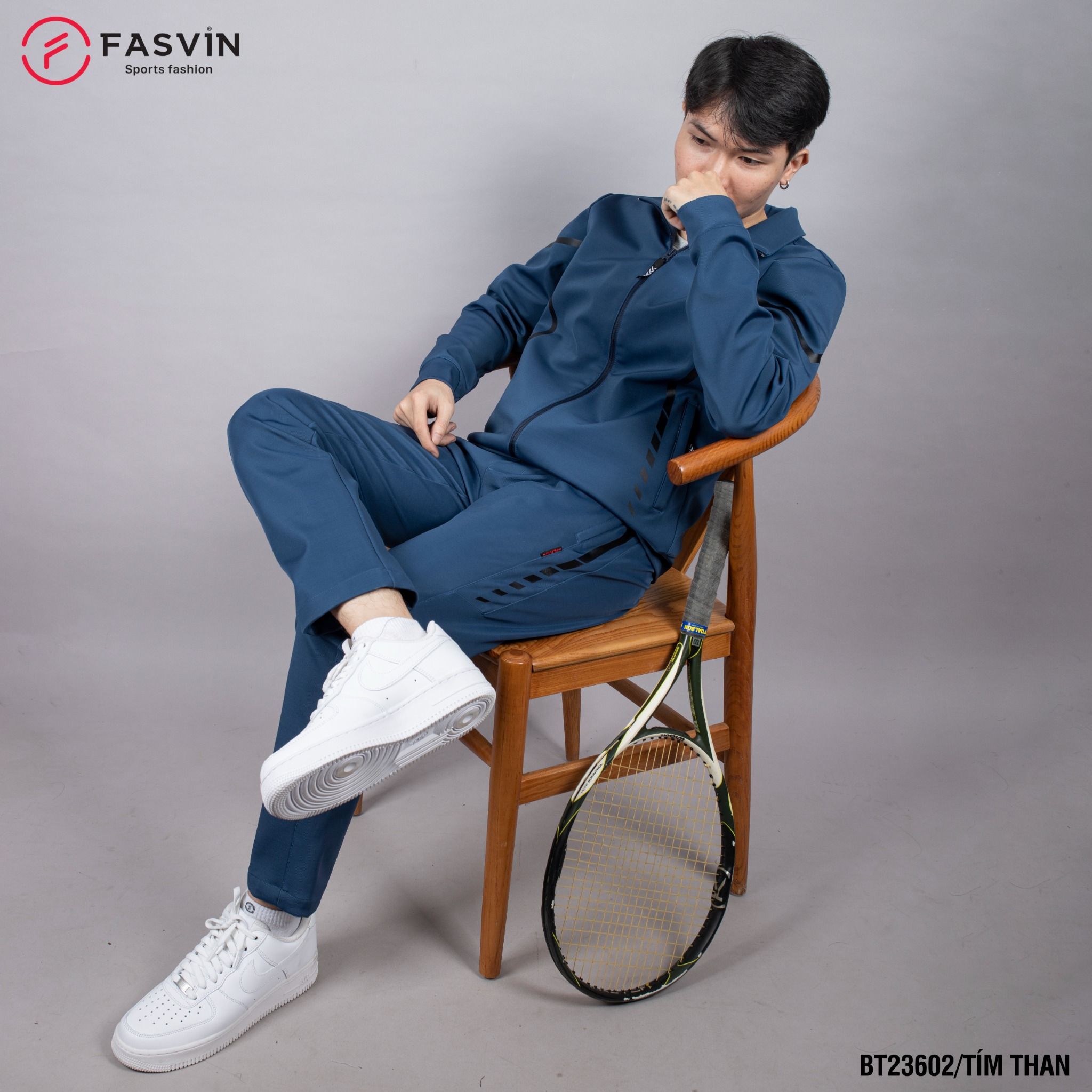 Bộ Quần Áo Thể Thao Nam Fasvin BT23602 Vải Thun 01 Lớp Cao Cấp Co Giãn Thoải Mái
