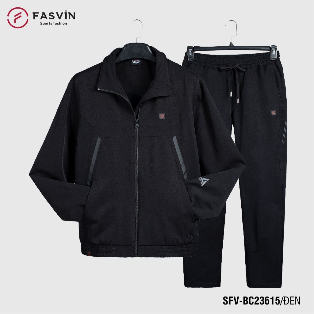 Bộ Quần Áo Thể Thao Nam Fasvin BC23615 Chất Vải Gió Hai Lớp Lót Nỉ Dầy Dặn Ấm Áp.