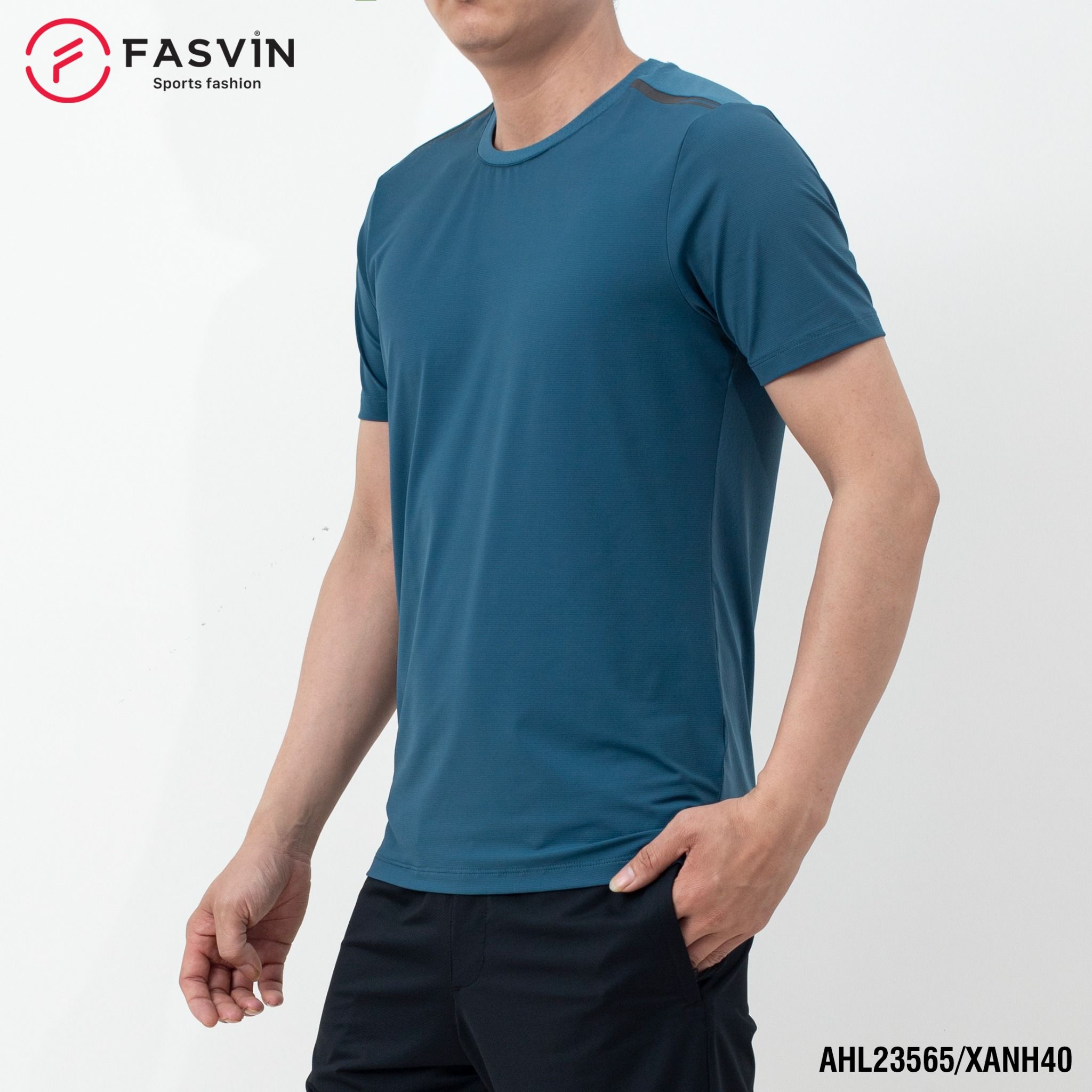 Áo thun thể thao nam Fasvin AHL23565 chất Nylon cao cấp vải mềm mịn thoáng mát thoải mái