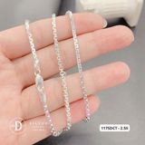  Dây Chuyền Trơn Dây Mì Hộp Trụ Chữ S Đủ Size - Dây chuyền Bạc 925 - Silver 925 Necklace Basic Chain Ddreamer 