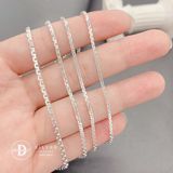  Dây Chuyền Trơn Dây Mì Hộp Trụ Chữ S Đủ Size - Dây chuyền Bạc 925 - Silver 925 Necklace Basic Chain Ddreamer 