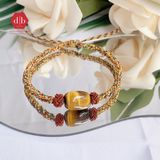  Vòng dây thắt đá phong thủy - Vòng thắt Lu Thống Mắt Hổ - Gemstone Bracelets Ddreamer 