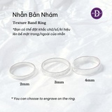  Nhẫn Bạc 925 Bản Nhám Đơn Giản - Nhẫn Bản Trơn Đơn Giản - Minimal Silver Ring 