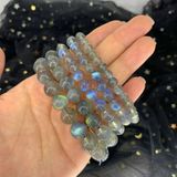  Chuỗi Đá Thiên Nhiên - Đá Phong Thủy Hắc Nguyệt Quang (Labradorite) 