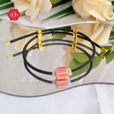  Vòng đá dây cứng Lu Thống Chiêu Tài - Đào Hoa Mini Thu Hút Tình Duyên - Gemstone Bracelets Ddreamer 