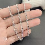  Dây Chuyền Nam Trơn Xích Oval 3.5li - Dây chuyền Bạc 925 - Silver 925 Necklace Basic Chain Ddreamer 