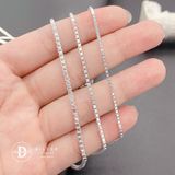  Dây Chuyền Trơn Dây Mì Hộp Trụ Đủ Size - Dây chuyền Bạc 925 - Silver 925 Necklace Basic Chain Ddreamer 