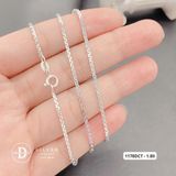  Dây Chuyền Trơn Dây Mì Hộp Trụ Chữ S Đủ Size - Dây chuyền Bạc 925 - Silver 925 Necklace Basic Chain Ddreamer 