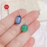  Mặt Dây Chuyền Đá Thiên Nhiên - Đá Lu Thống Kyanite & Cẩm Thạch Xanh Lá Mix Charm Bạc 925 - Cho Mệnh Mộc - Ddreamer 